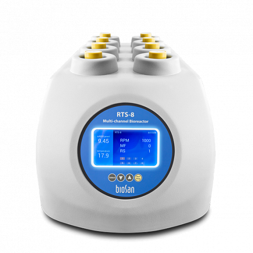 Биореактор бактериальный, пластиковая пробирка 50 мл, нагрев/охлаждение, RTS-8. Biosan