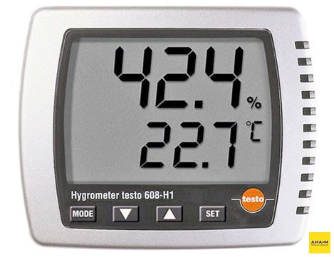 Термогигрометр, -10...+70°C, т.р. -40...+70°C, 0,1°C, 2...98%, Testo 608-H2, Testo