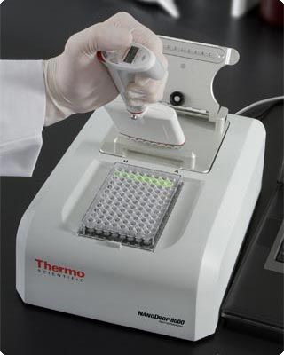Спектрофотометр NanoDrop 8000, микроячейка, 8 образцов, Thermo