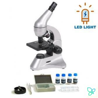 Микpоскоп Биомед 2S, монокуляр, СП, 3-позиционная револьверная головка, объективы Ахромат 4x/10x/40x, Биомед