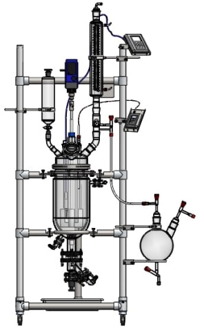 Реактор химический 15 л, EasyChem, DN200, Steroglass