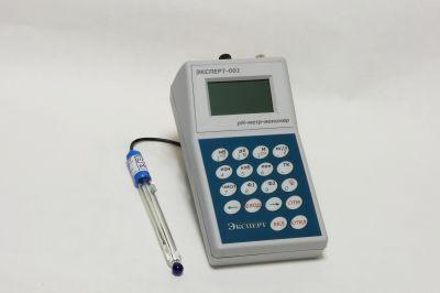 рН-метр-иономер Эксперт — 001-3.01 переносной, 1 измерительный канал, 0-14 ±0,02, ЦБ и Гр ЖК-дисплей, Эконикс-Эксперт
