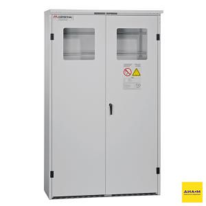 Шкаф для газовых баллонов XL-2, 4х50 л, для установки вне здания, со смотровым окном, Duperthal