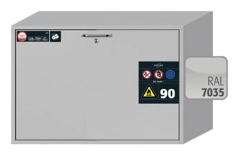 Тумба для совместного хранения ЛВЖ и прекурсоров, 90 минут, ширина 90 см, 1 ящик, Asecos