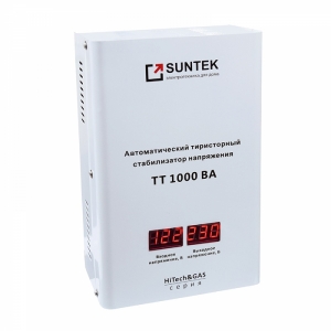 Стабилизатор напряжения тиристорный SUNTEK HiTech&GAS 1000 ВА. SUNTEK