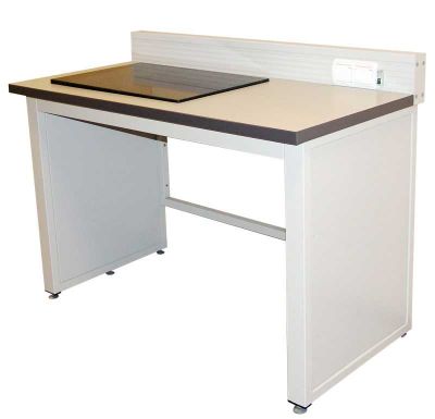 Стол для весов ЛАБ-PRO СВ 120.65.75 ЭГ, ДхШхВ: 1200×600×750 мм, двойной с независимым столом и гранитной столешницей, ЛОиП