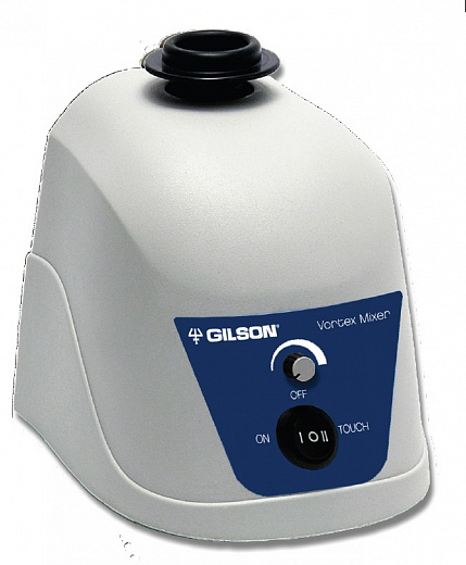 Вортекс, до 3200 об/мин, амплитуда 3 мм, сменные платформы, Mini Vortex Mixer, Gilson