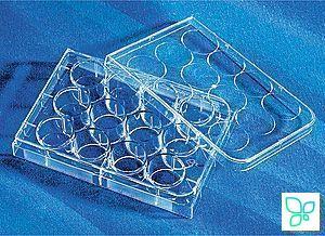 Планшеты культуральные 12-лун., плоскодонные, пов-ть CellBind, 5 шт./уп, 50 шт./кор, Corning