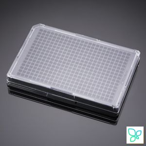 Планшеты культуральные 384-лун., черн/прозр, плоскодонные, пов-ть Amine, 5 шт./уп, 50 шт./кор, BD