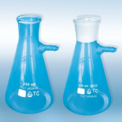 Колба Бунзена, 250 мл, горловина 29 мм, 1 шт, Россия