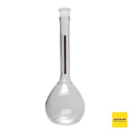 Колба мерная, 100 мл, d 60 мм, класс А, крышка 13, Lifetime Red, 6 шт./уп., 12 шт./кор., Pyrex (Corning)