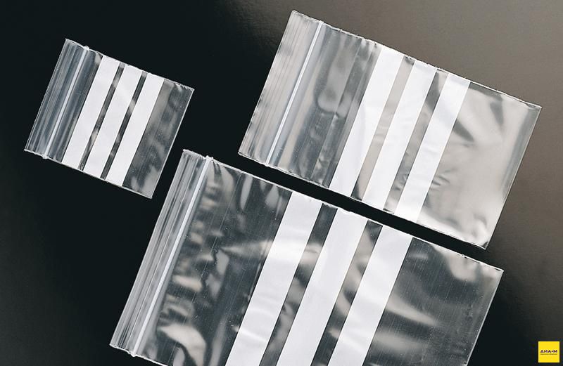 Пакеты 6x8 см, с молнией и маркировочными полосами, 100 шт./уп., Deltalab