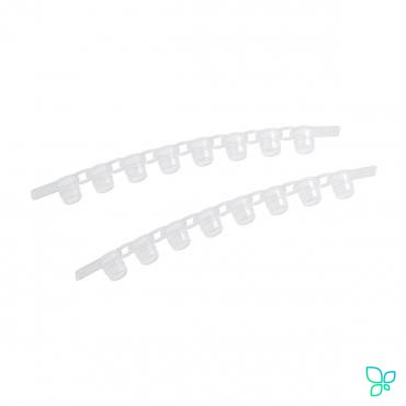 Крышки для пробирок в стрипах, на 0.2 мл, 1×8, Masterclear, плоские, бесцветные, полипропилен, 120 шт/уп., Eppendorf