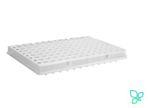 Планшеты для ПЦР, 96-лун., совместимы с Roche Light Cycler 480, с полуюбкой, белые, полипропилен, 10 шт/уп, 50 шт/кор., Axygen