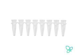 Пробирки для ПЦР в стрипах, 0.2 мл, 1×8, без крышек, синие, полипропилен, 125 шт/уп, 1250 шт/кор., Axygen