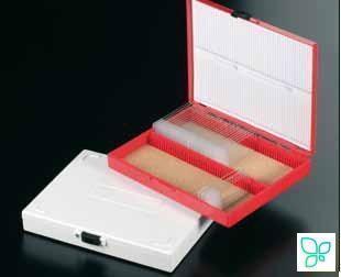 Планшет для хранения и архивирования микропрепаратов, на 100 стекол, белый, ПС, Deltalab