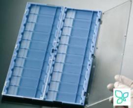 Планшет для хранения и архивирования микропрепаратов, на 20 стекол, голубой, ПС, Deltalab